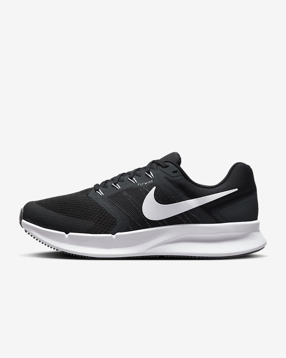 Nike black shoes white tick best sale